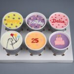 6cake in cup birthday theme