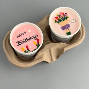 2cake in cups birthday