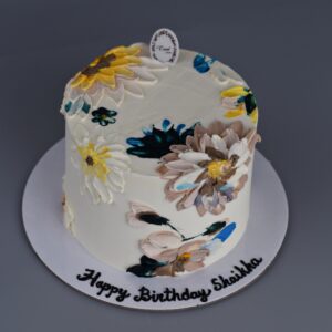 Flower shade cake